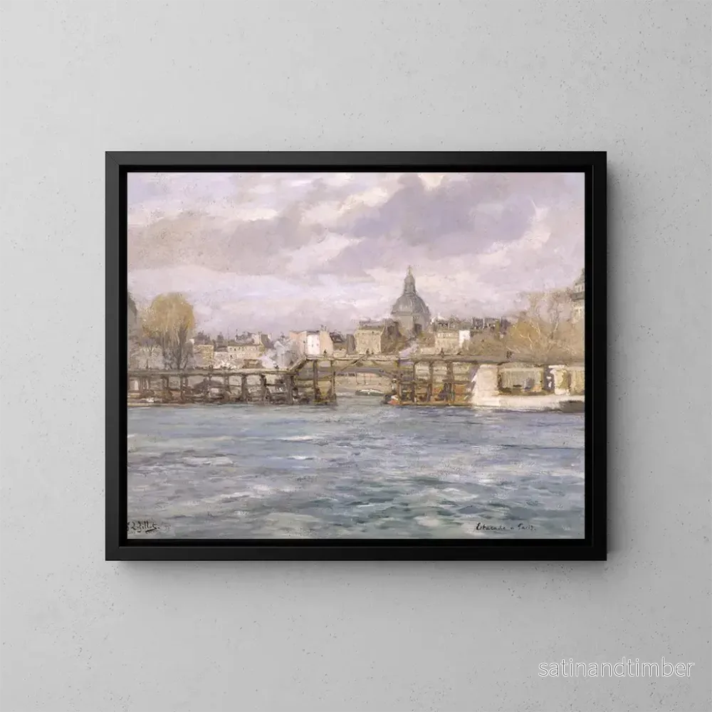 Reproduktion av målningen Lestacade de l'île Saint-Louis - Eugène Louis Gillot