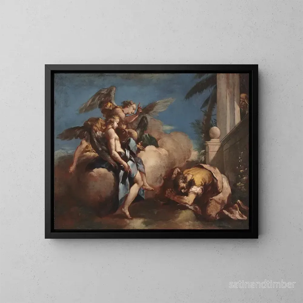 Reproduktion av målningen Änglarna som visar sig för Abraham – Francesco Guardi Reproduktion av målningen Änglarna som visar sig för Abraham – Francesco Guardi