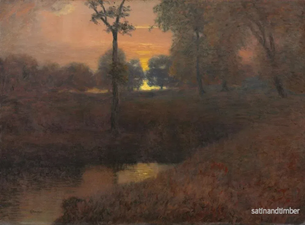 Reproduktion av målningen Kväll - Hugh Huntington Howard - Bild 2