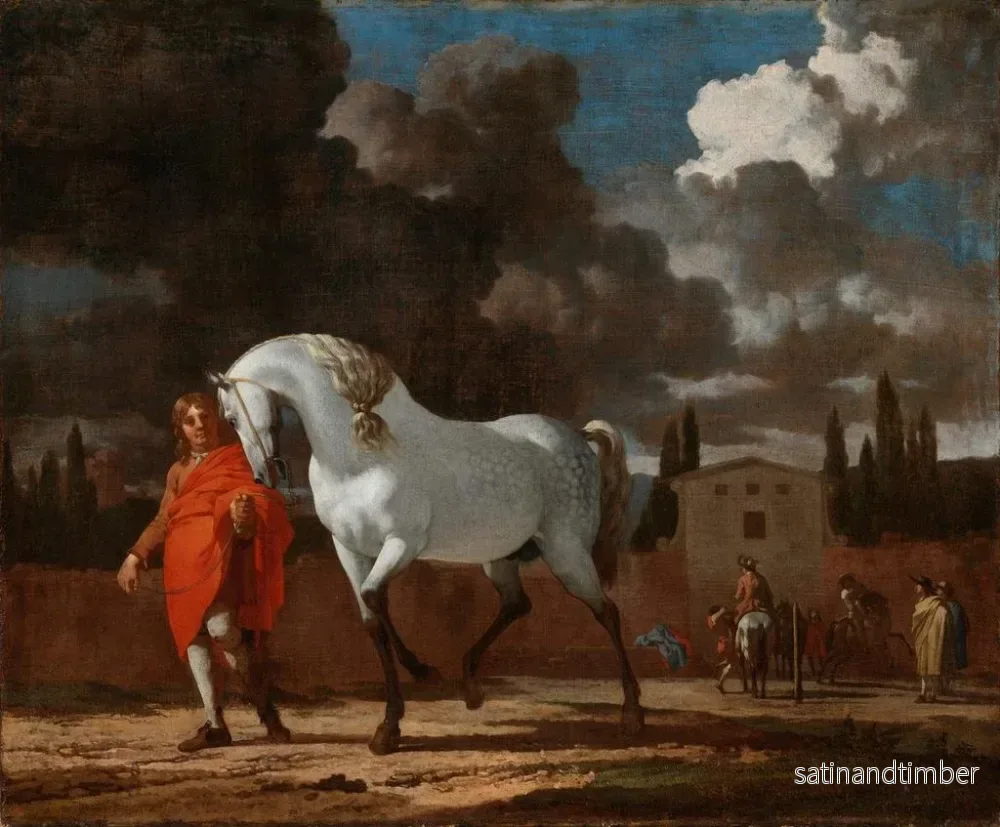 Reproduktion av målningen L'École de cavalerie - Karel Dujardin - Bild 2
