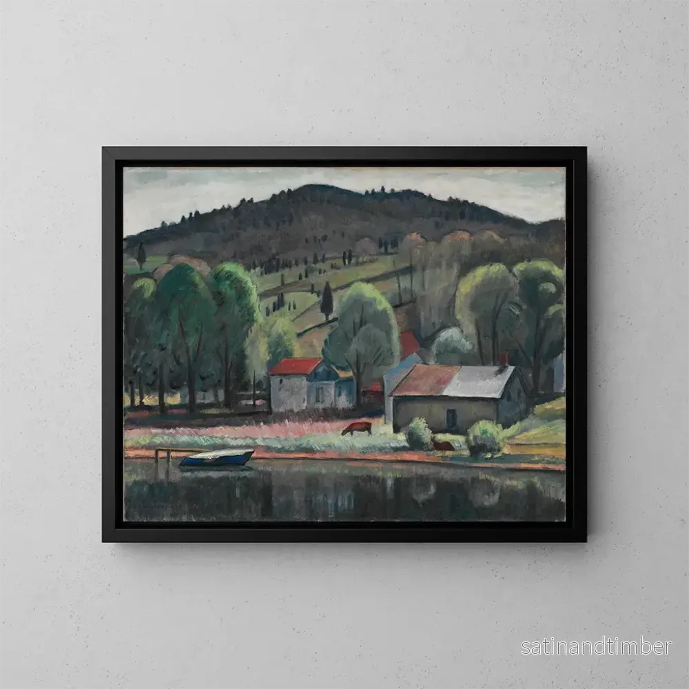 Reproduktion av målningen Eddyville - Samuel Halpert