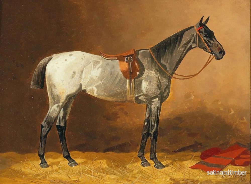 Reproduktion av målningen Cheval de selle - Emil Volkers - Bild 2