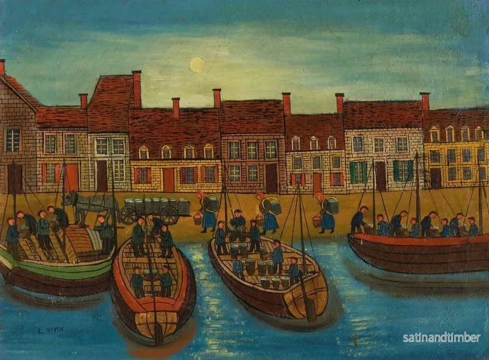 Reproduktion av målningen Port breton - Louis Vivin - Bild 2