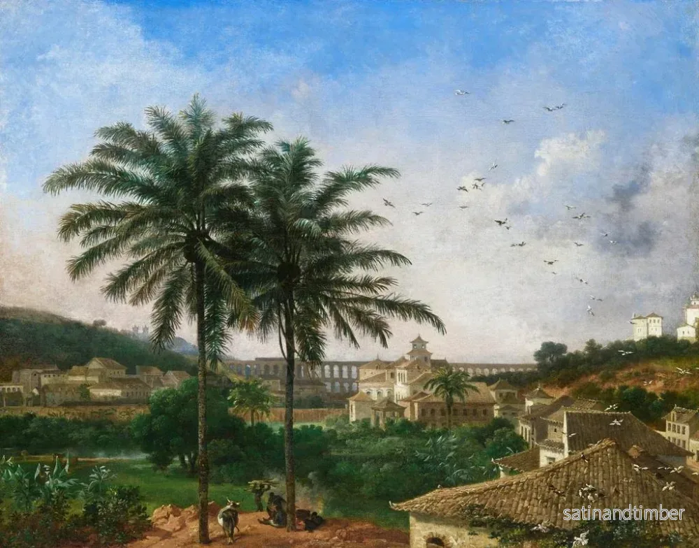 Reproduktion av målningen L'aqueduc de Rio de Janeiro - Nicolas-Antoine Taunay - Bild 2