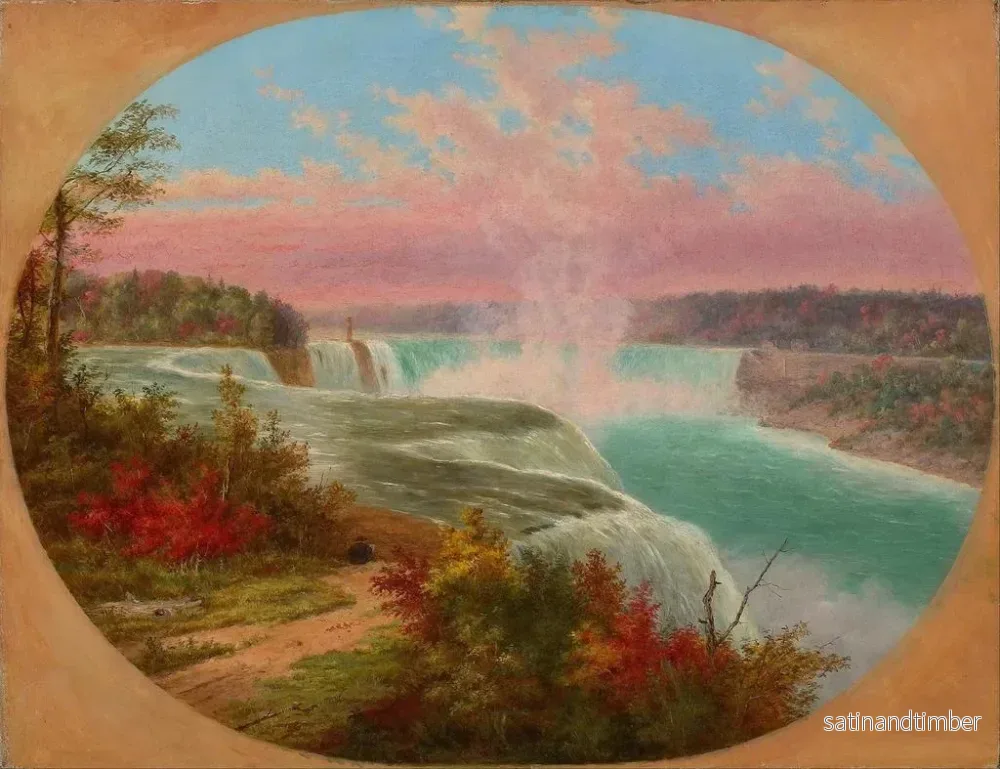 Reproduktion av målningen av konstnären vid Niagara - Cornelius David Krieghoff - Bild 2