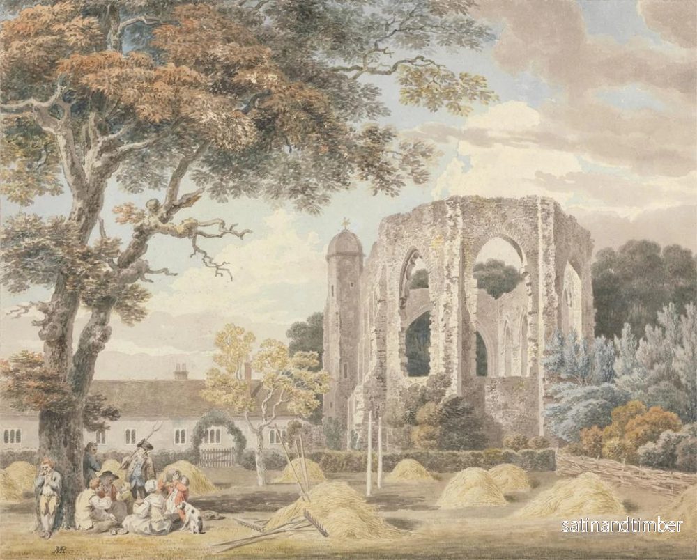 Reproduktion av målningen La chapelle du monastère des Franciscains de Winchester - Michael Angelo Rooker - Bild 2