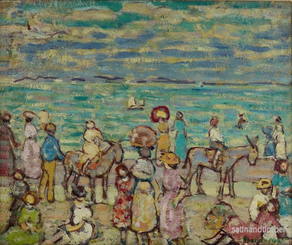 Reproduktion av målningen La Plage - Maurice Prendergast - Bild 2