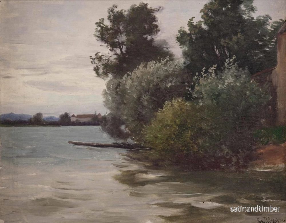 Reproduktion av målningen vid Chiemsee - Joseph Wopfner - Bild 2