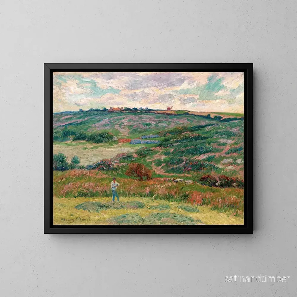 Reproduktion av målningen Le Faucheur - Henry Moret