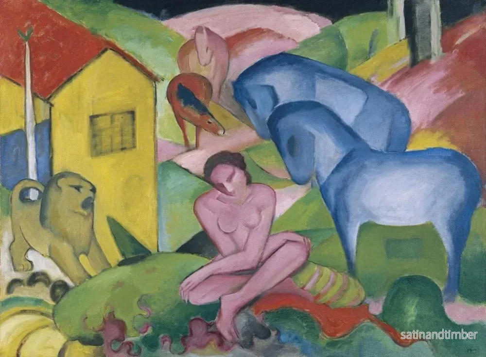 Reproduktion av målningen Le Rêve - Franz Marc - Bild 2