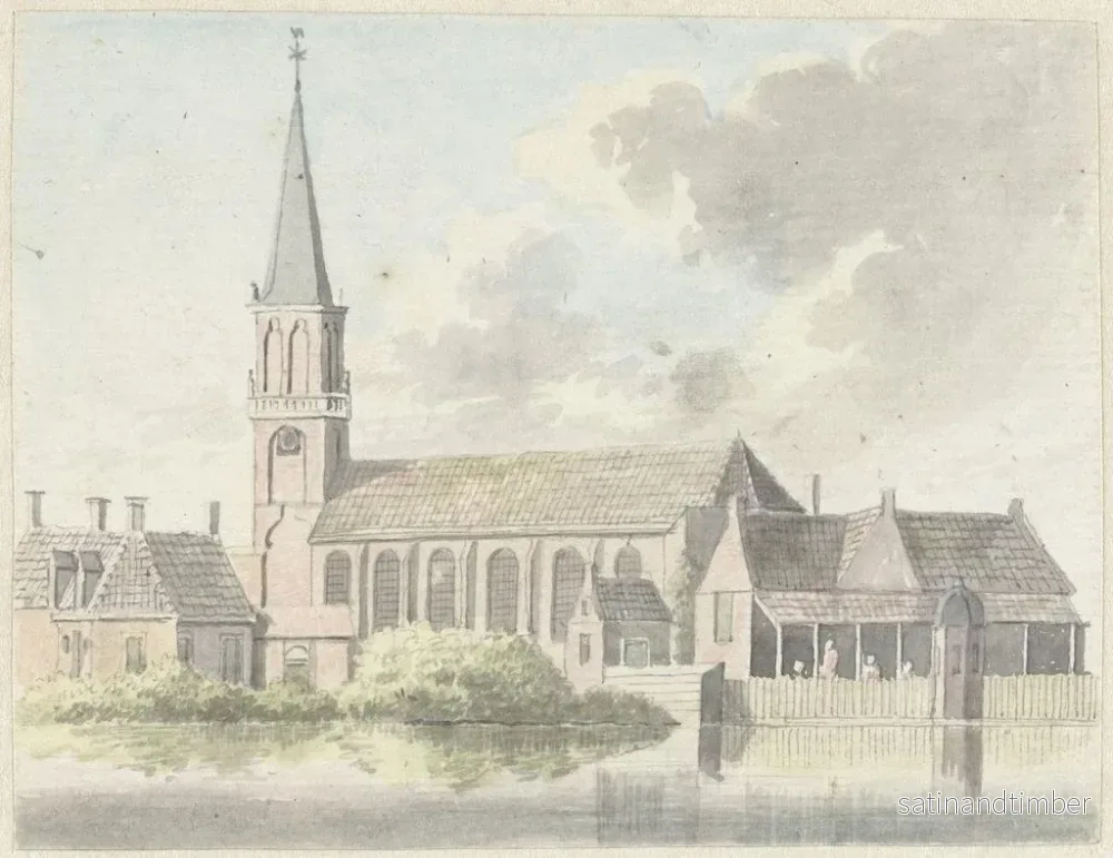 Reproduktion av målningen av Broek i Waterland-kyrkan - Hendrik Tavernier - Bild 2