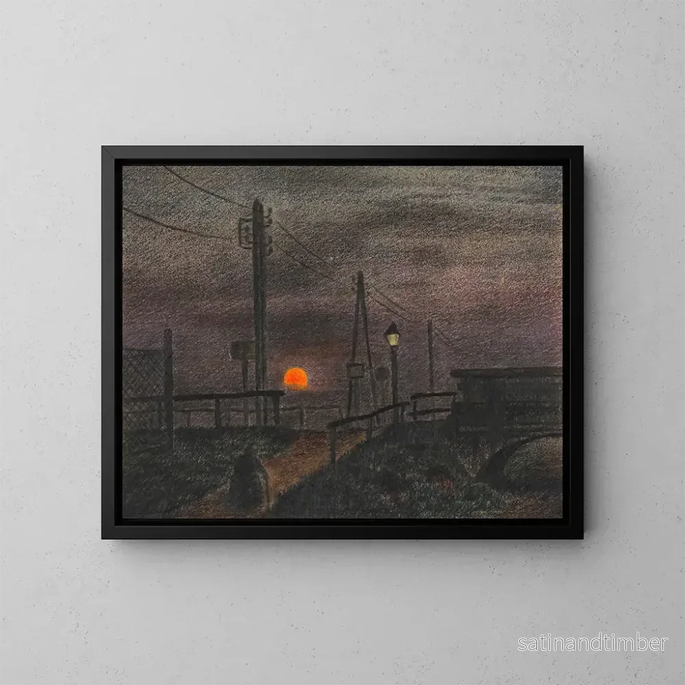 Reproduktion av målningen Lune montante - Karl Wiener