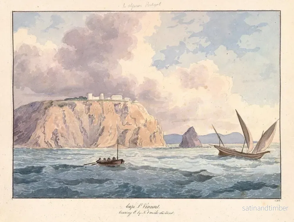 Reproduktion av målningen Cap Saint-Vincent - Charles Hamilton Smith - Bild 2
