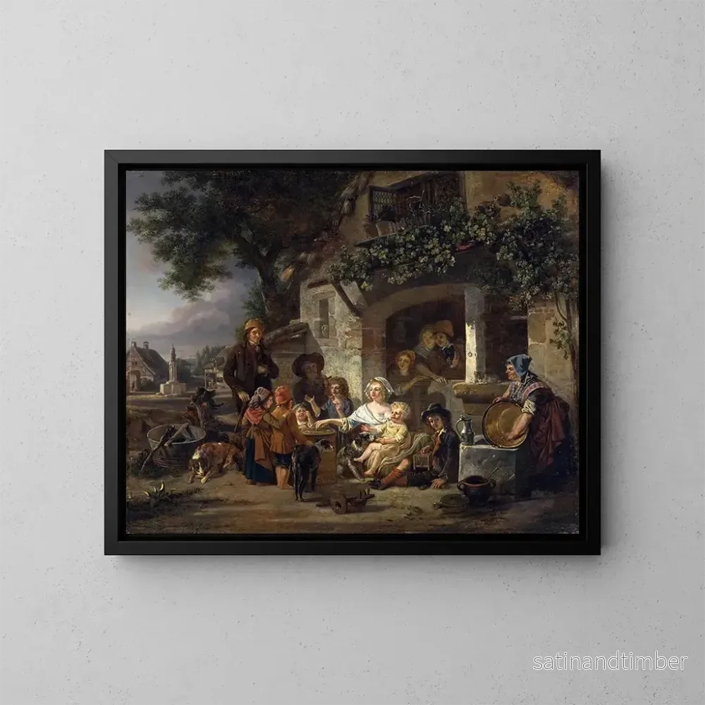 Reproduktion av målningen Le Sommet - Jean-Louis Demarne