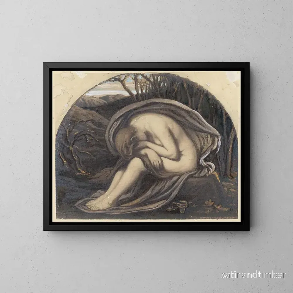 Reproduktion av målningen La Madeleine - Elihu Vedder