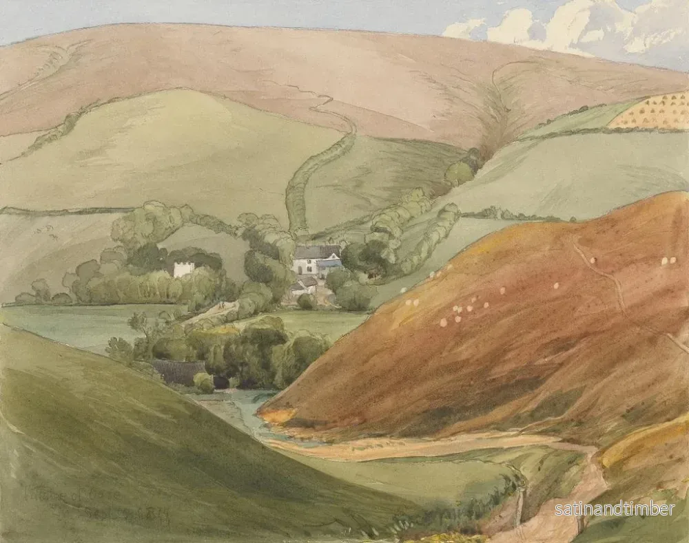 Reproduktion av målningen Village Oare - Révérend James Bulwer - Bild 2