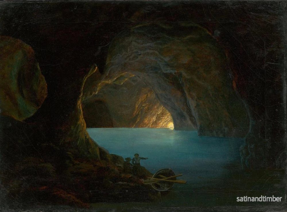 Reproduktion av målningen La Grotte Bleue à Capri - Carl Friedrich Seiffert - Bild 2