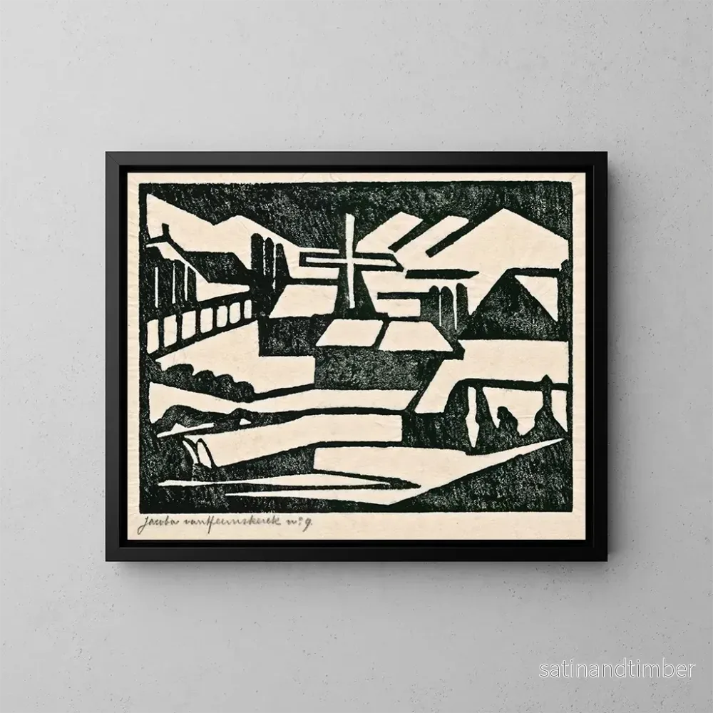 Reproduktion av målningen Moulin - Jacoba van Heemskerck