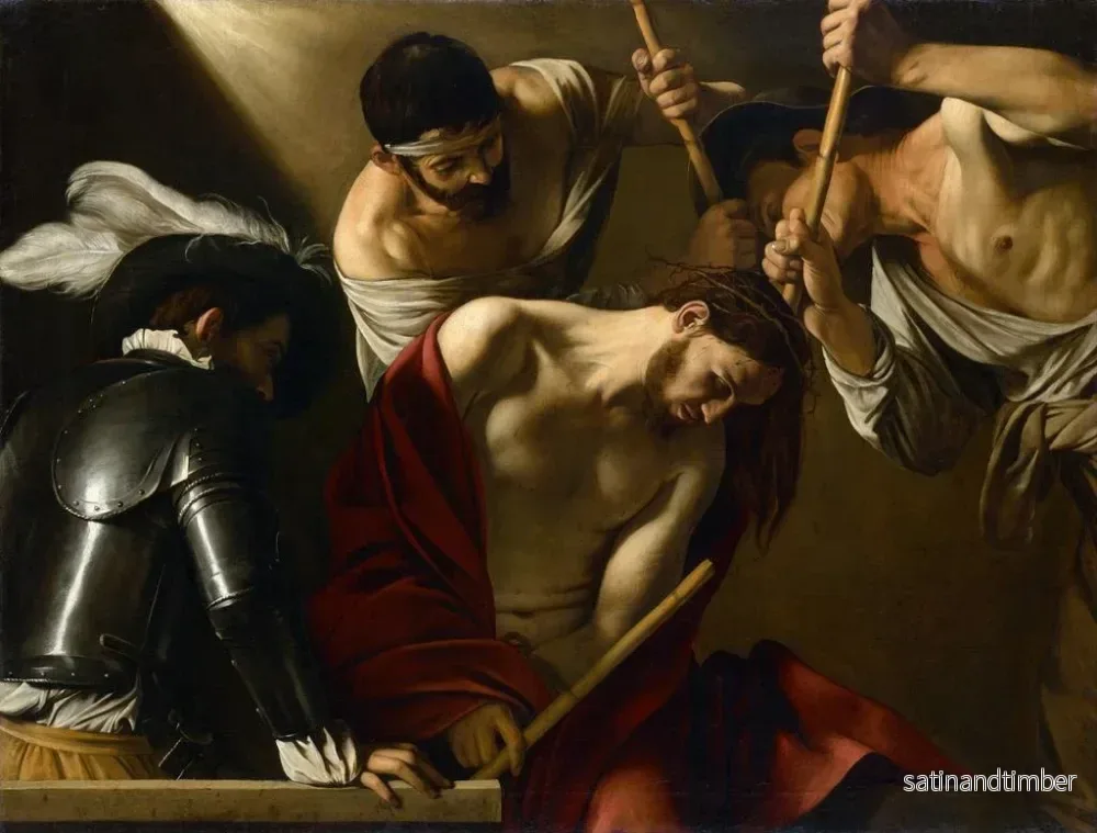 Reproduktion av målningen av Korsfästelsen - Caravaggio - Bild 2