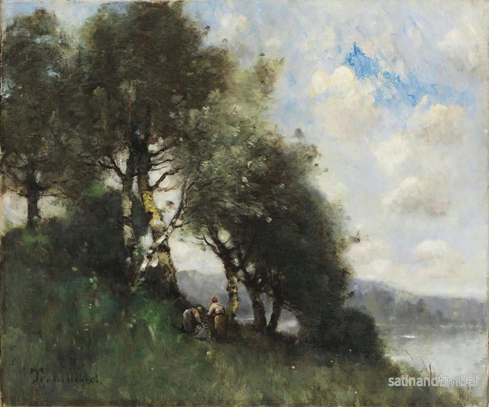 Reproduktion av målningen Les Fagoteuses au bord de l'eau - Paul Désiré Trouillebert - Bild 2