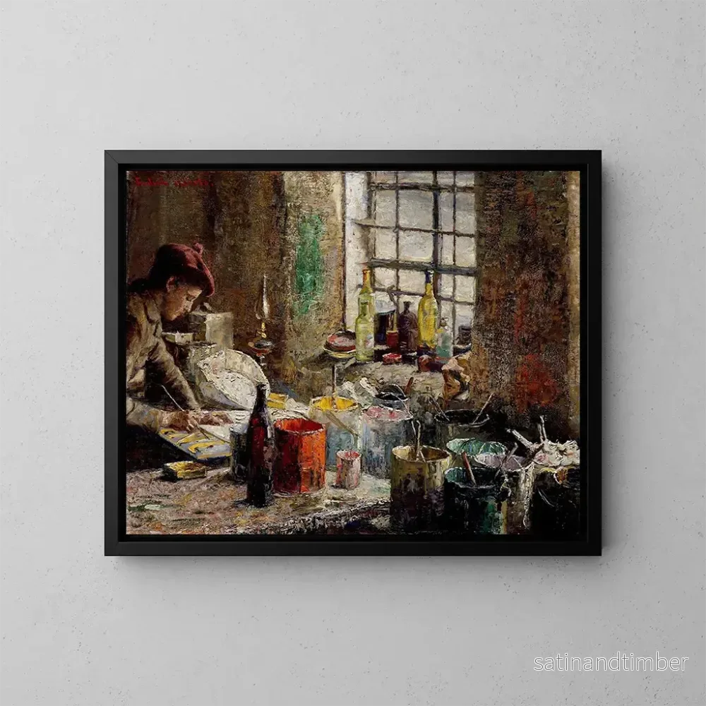 Reproduktion av målningen L'Atelier du peintre - Fredrik Kolstø