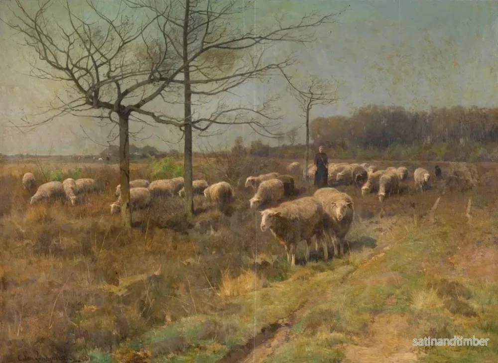 Reproduktion av målningen En solig dag i mars - Cornelius van Leemputten - Bild 2