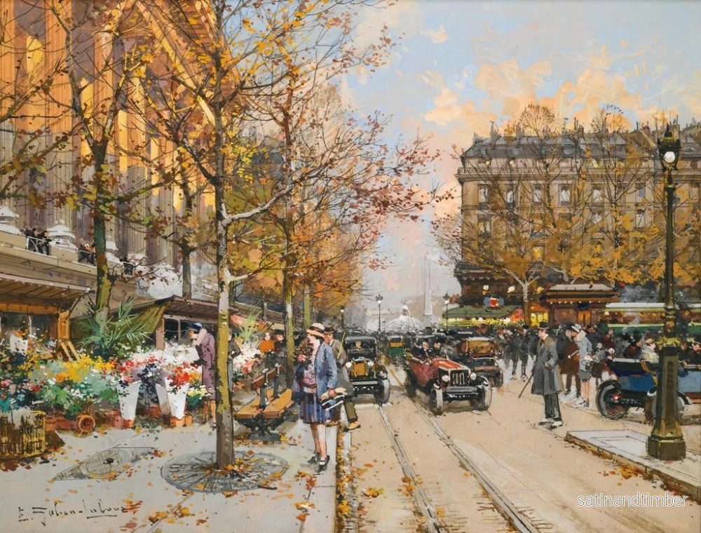 Reproduktion av målningen Place de la Madeleine - Eugène Galien-Laloue - Bild 2