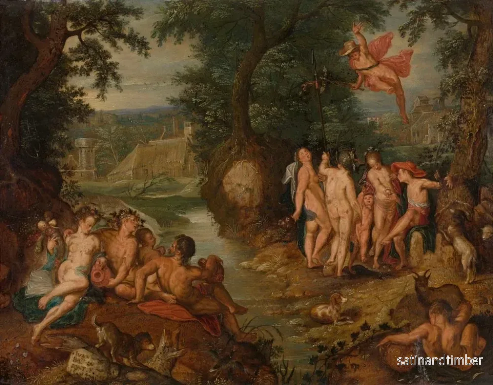 Reproduktion av målningen Le Jugement de Paris - Joachim Wtewael - Bild 2