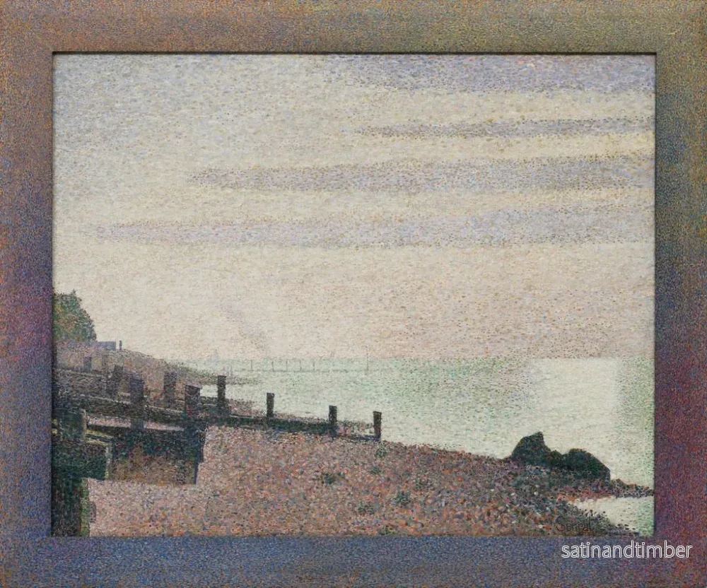 Reproduktion av målningen Kväll i Honfleur - Georges Seurat - Bild 2