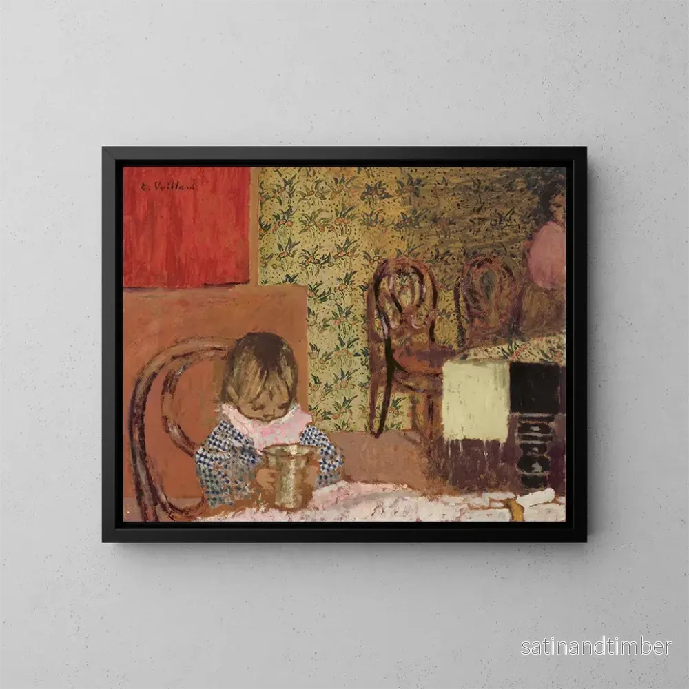Reproduktion av målningen Barn med en mugg - Édouard Vuillard
