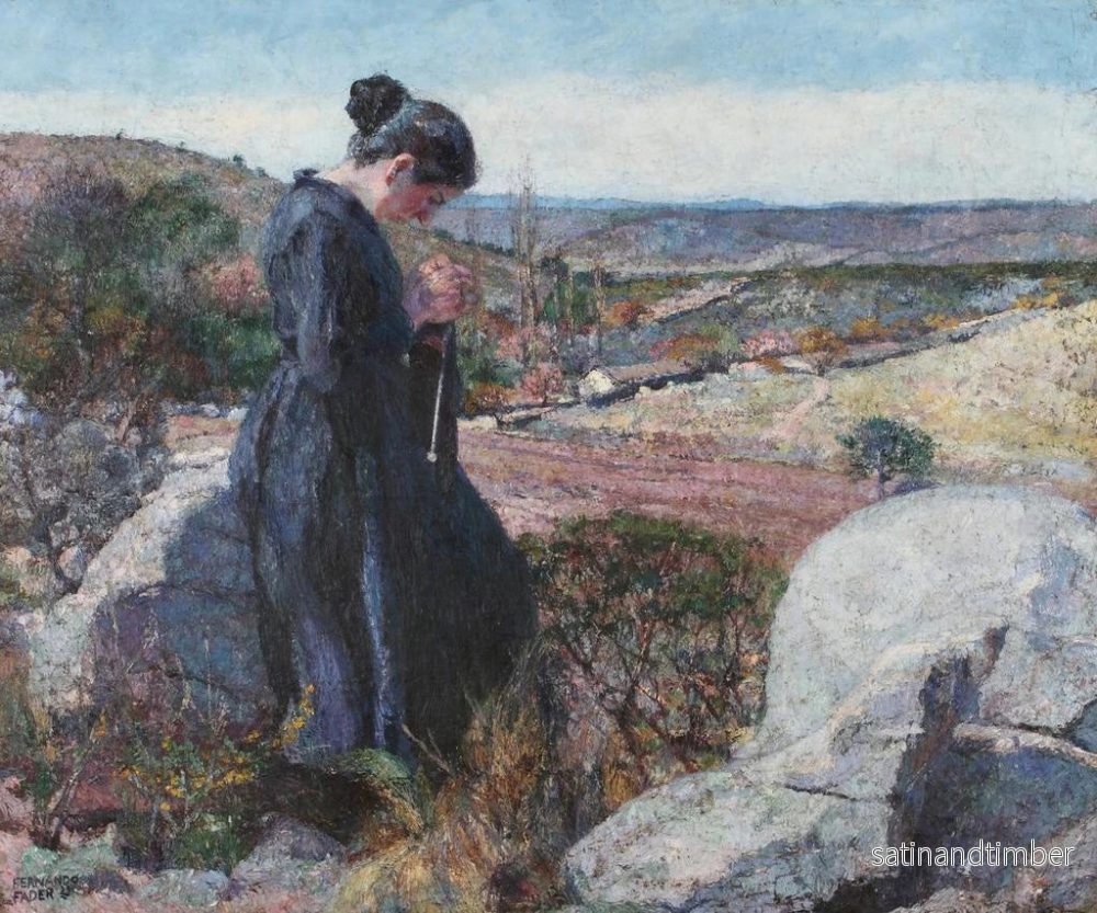 Reproduktion av målningen Au soleil - Fernando Fader - Bild 2