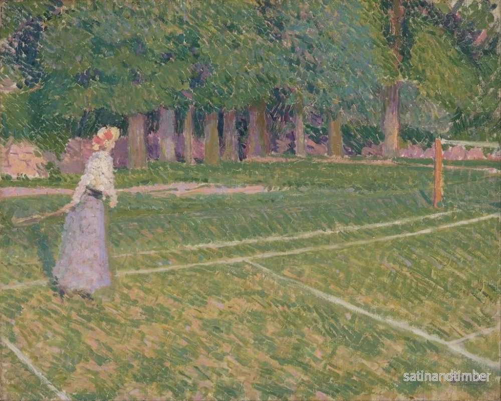 Reproduktion av målningen Tennis i Hertingfordbury - Spencer Frederick Gore - Bild 2