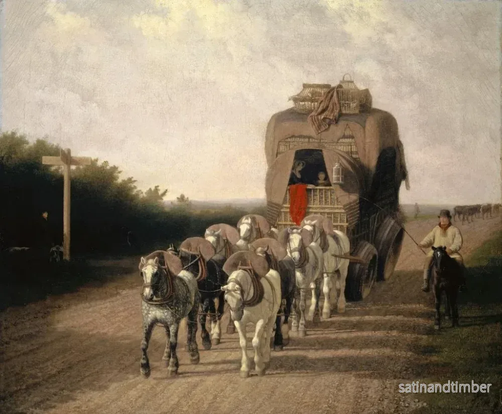 Reproduktion av målningen Le transporteur Ludlow - Jacques-Laurent Agasse - Bild 2