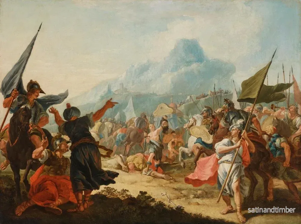 Reproduktion av målningen Le Triomphe de David - Francesco Fontebasso - Bild 2