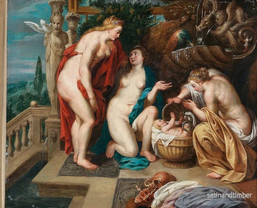 Reproduktion av målningen Les filles de Cécropios découvrant l'enfant Érichthonios - Ecole de Peter Paul Rubens - Bild 2