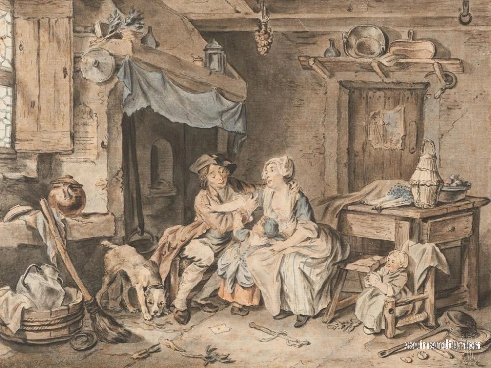 Reproduktion av målningen La joyeuse famille - Sigmund Freudenberger - Bild 2