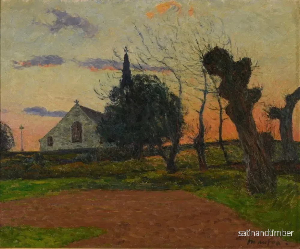 Reproduktion av målningen Solnedgång vid Cadol - Maxime Maufra - Bild 2