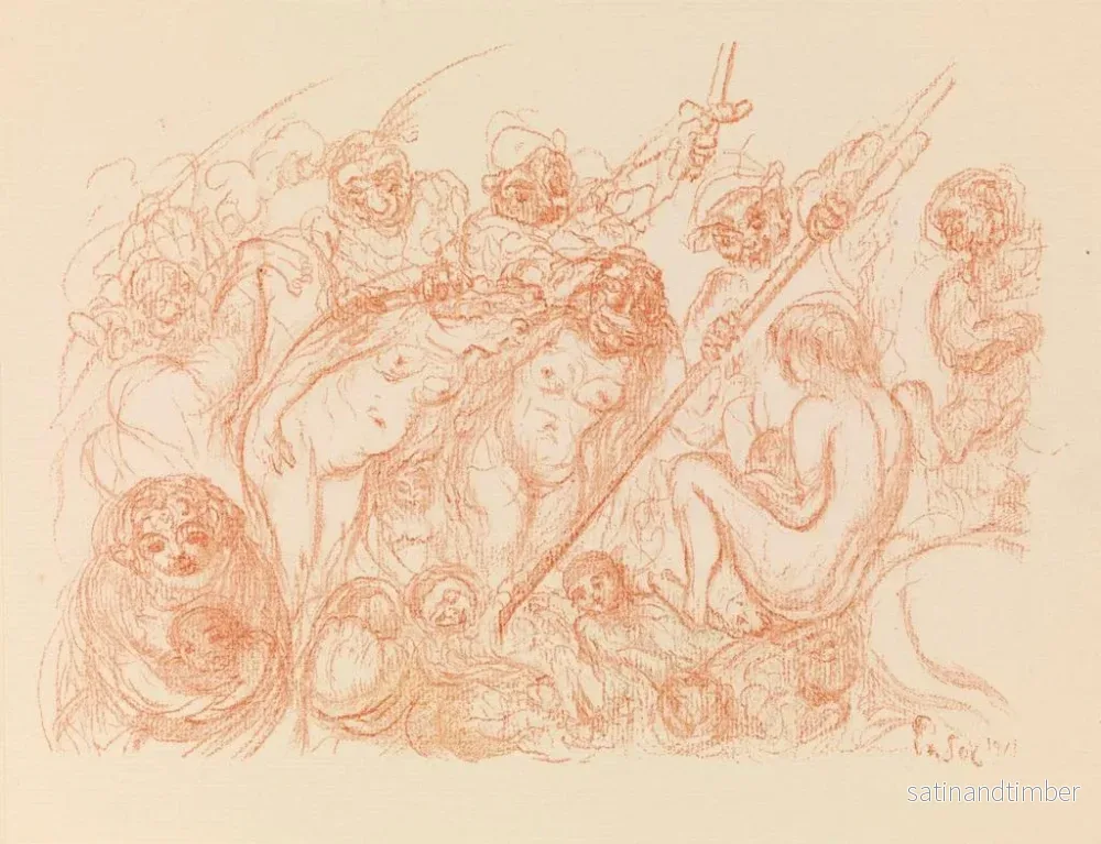 Reproduktion av målningen Le Massacre des Innocents - James Ensor - Bild 2