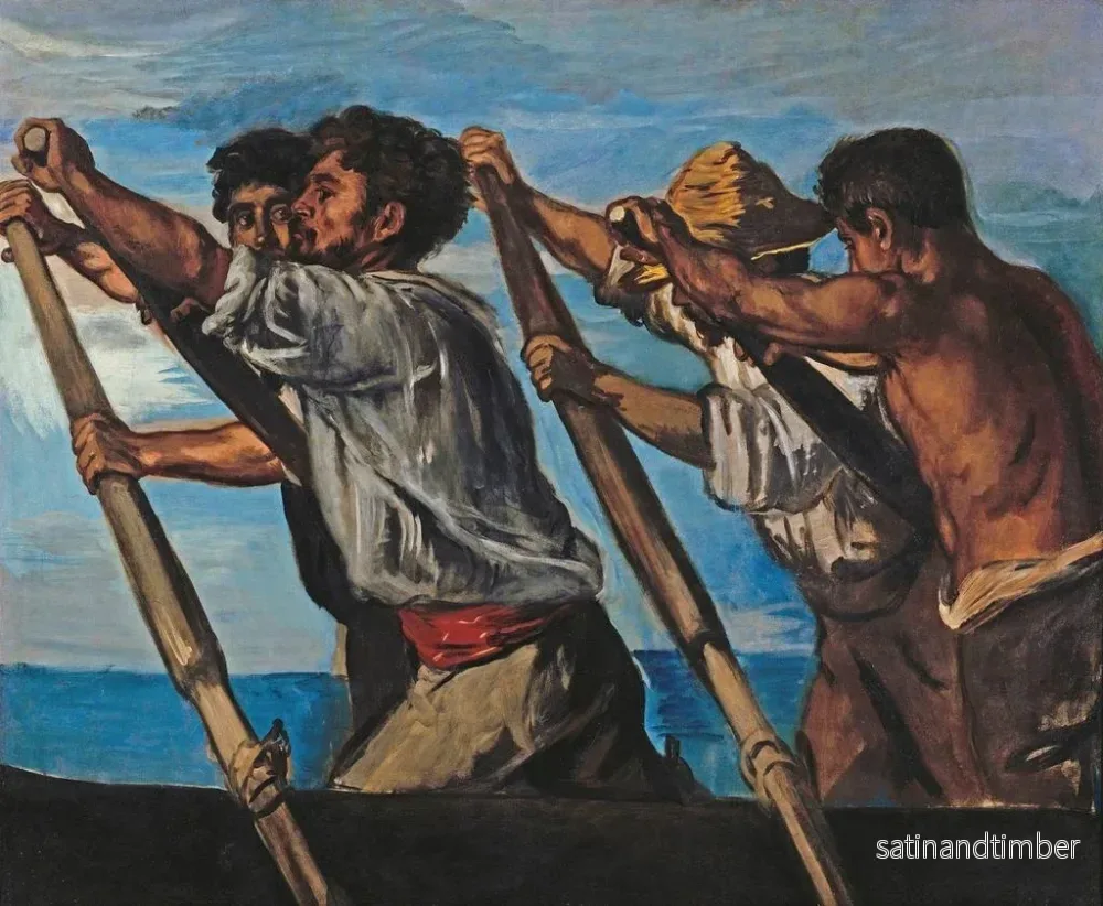 Reproduktion av målningen Les rameurs - Hans von Marées - Bild 2