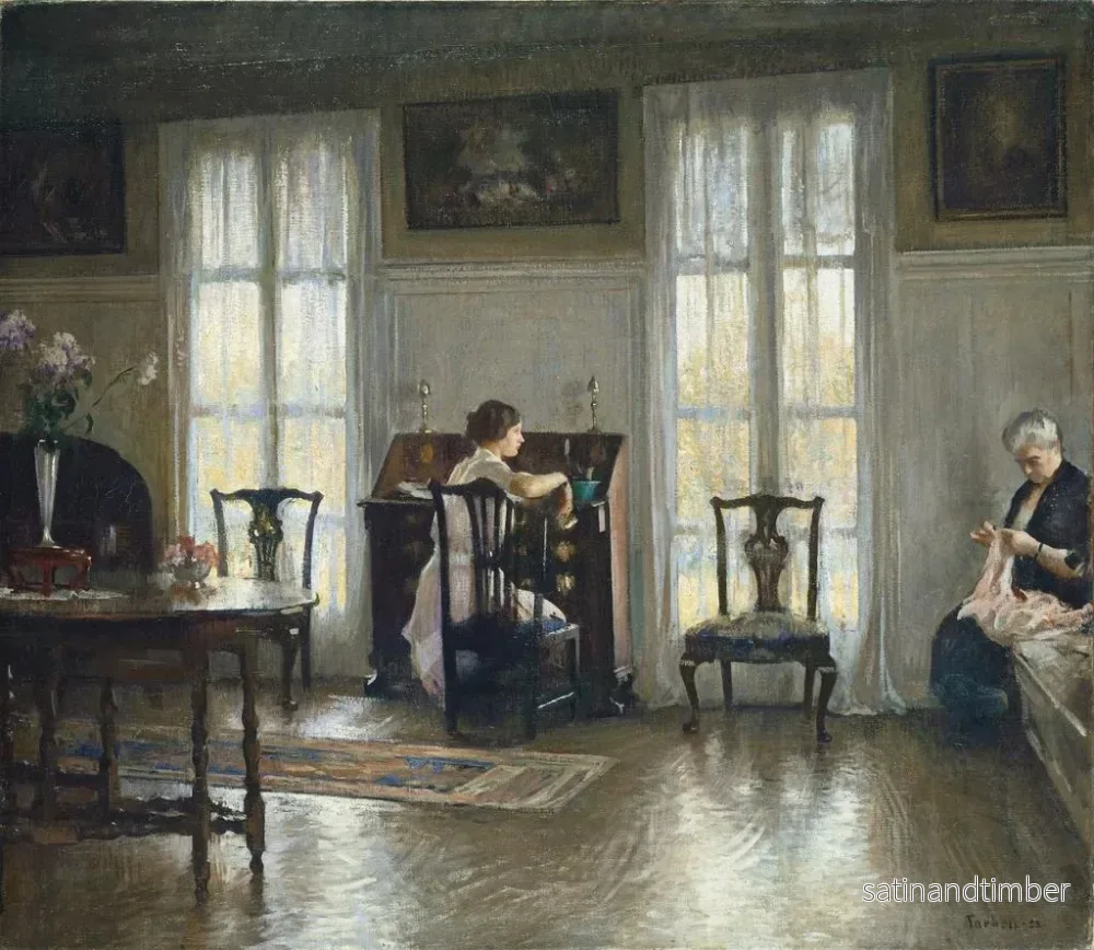 Reproduktion av målningen Mor och Maria - Edmund Charles Tarbell - Bild 2