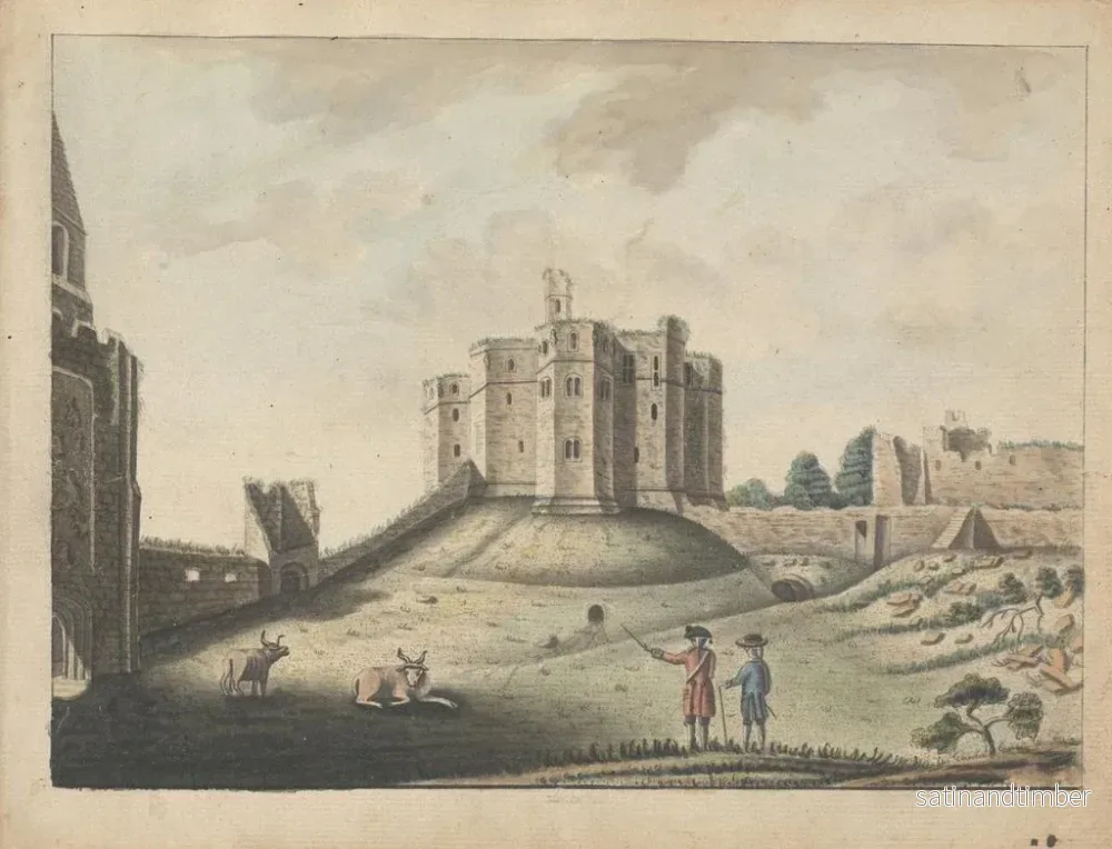 Reproduktion av målningen Château de Warkworth, Northumberland - William Beilby - Bild 2