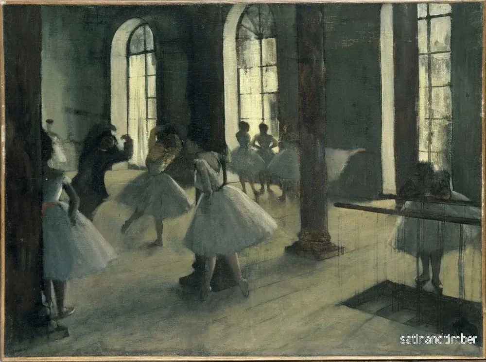 Reproduktion av målningen La Répétition au foyer de la danse - Edgar Degas - Bild 2