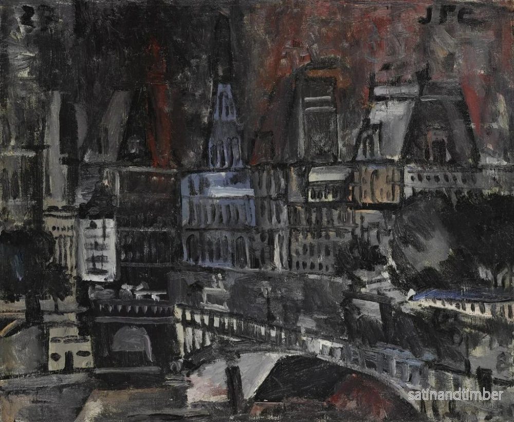 Reproduktion av målningen Hôtel de Ville Palais de Justice - Joaquín Torres-García - Bild 2