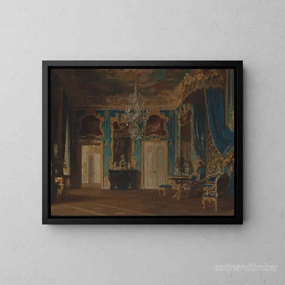 Reproduktion av målningen Projekt för ett rum för kung Ludvig II av Bayern 1854-1886 - Gyula Benczúr