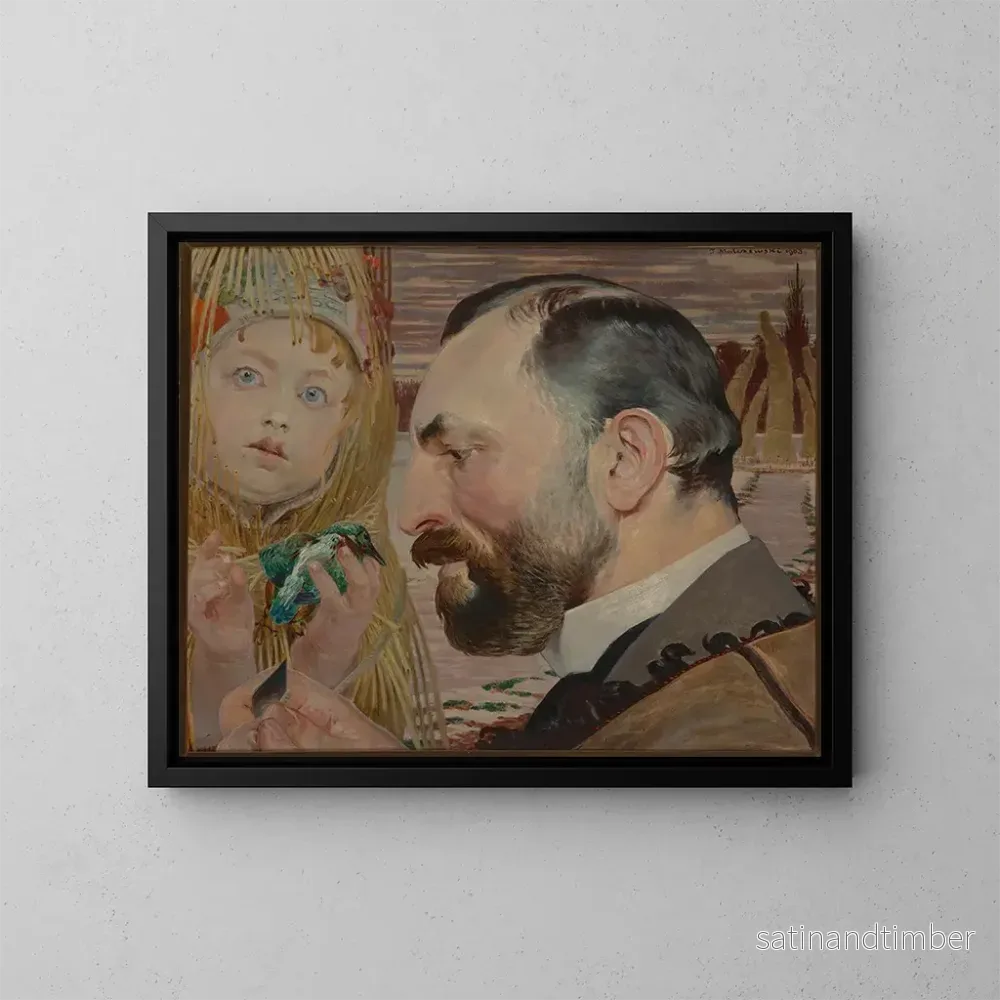 Reproduktion av målningen Porträtt av Feliks Jasieski - Jacek Malczewski