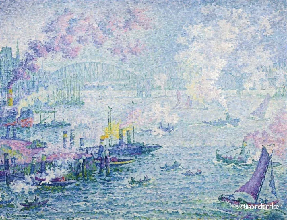 Reproduktion av målningen Le port de Rotterdam - Paul Signac - Bild 2