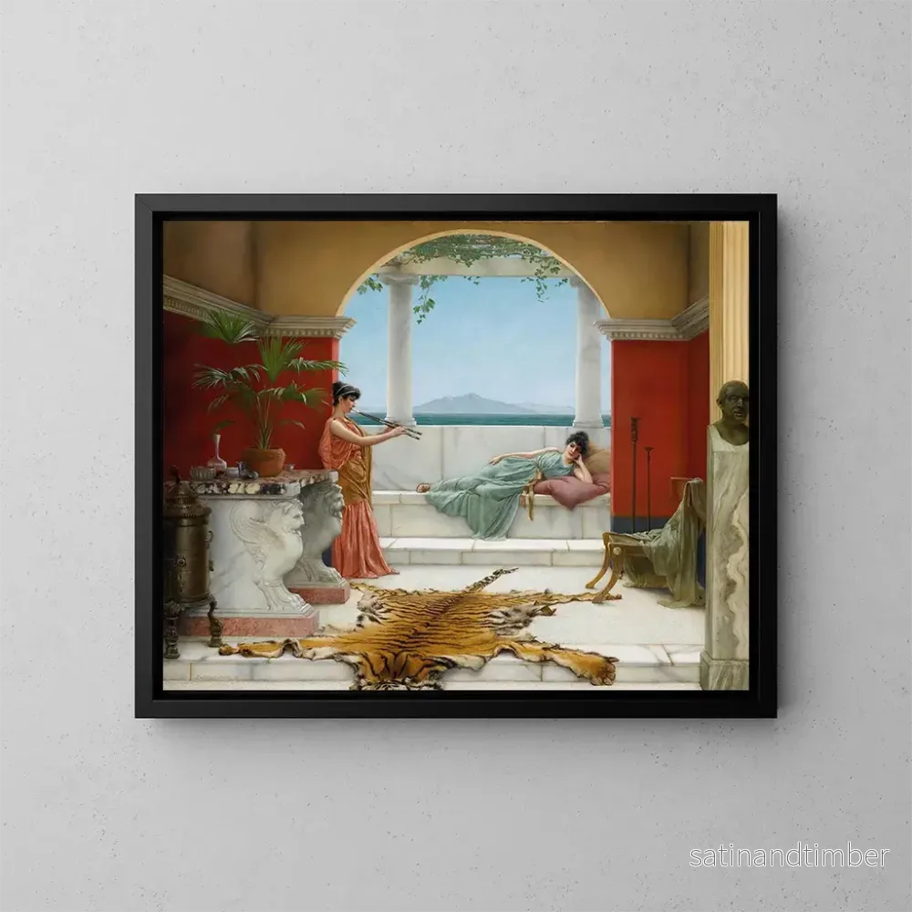 Reproduktion av målningen La douce sieste d'un jour d'été - John William Godward