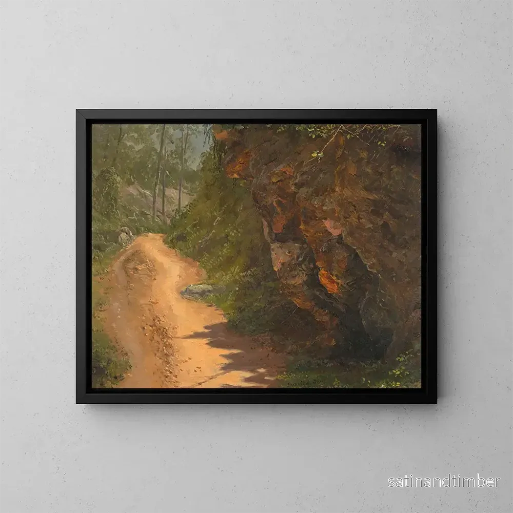 Reproduktion av målningen Sentier boisé en Jamaïque - Frederic Edwin Church