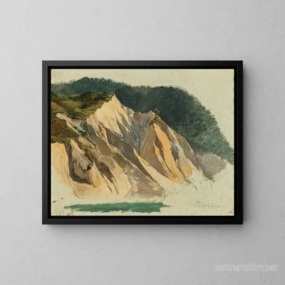 Reproduktion av målningen En bergig ruin nära Wildalpen - Friedrich August Matthias Gauermann