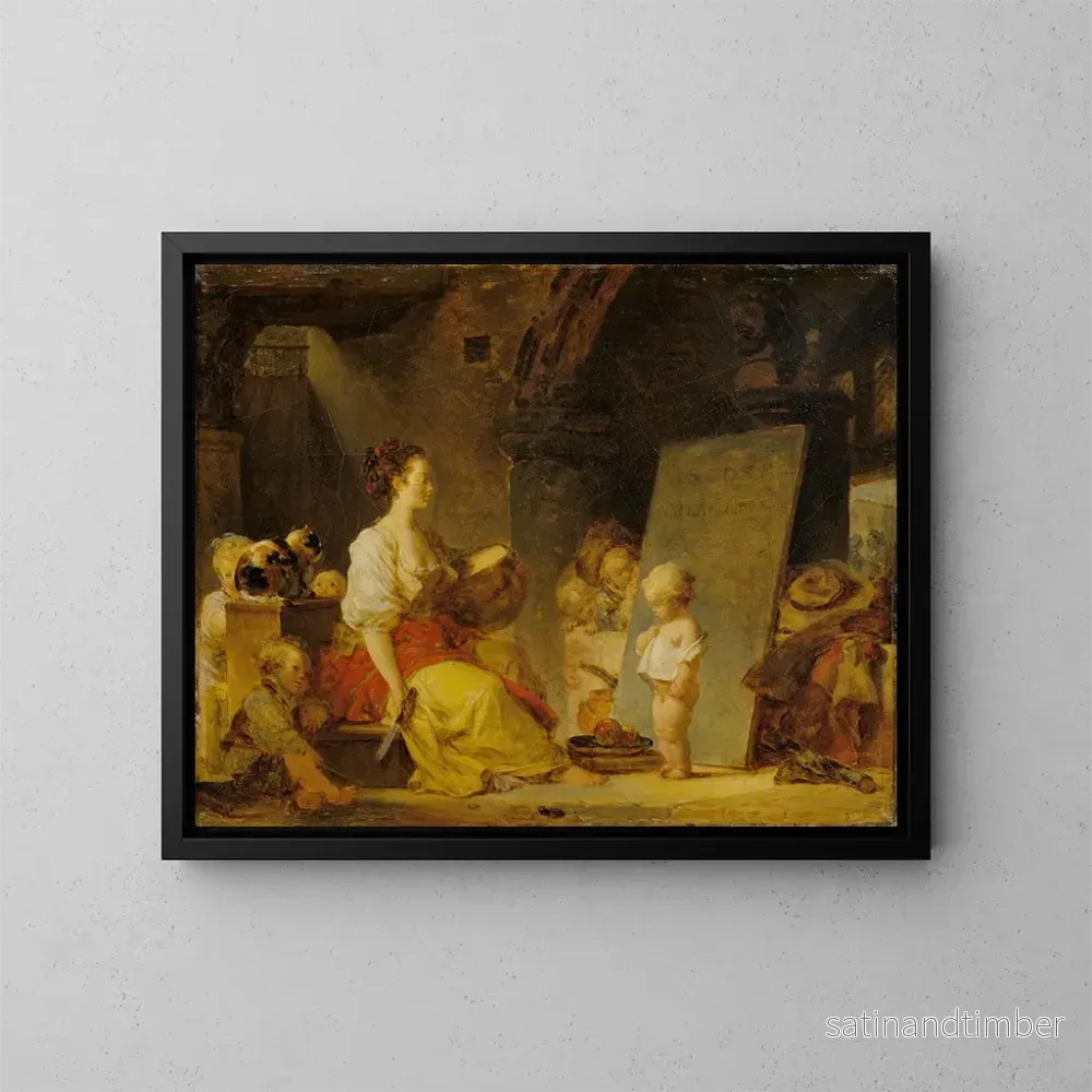 Reproduktion av målningen Dites donc, s'il vous plaît - Jean-Honoré Fragonard